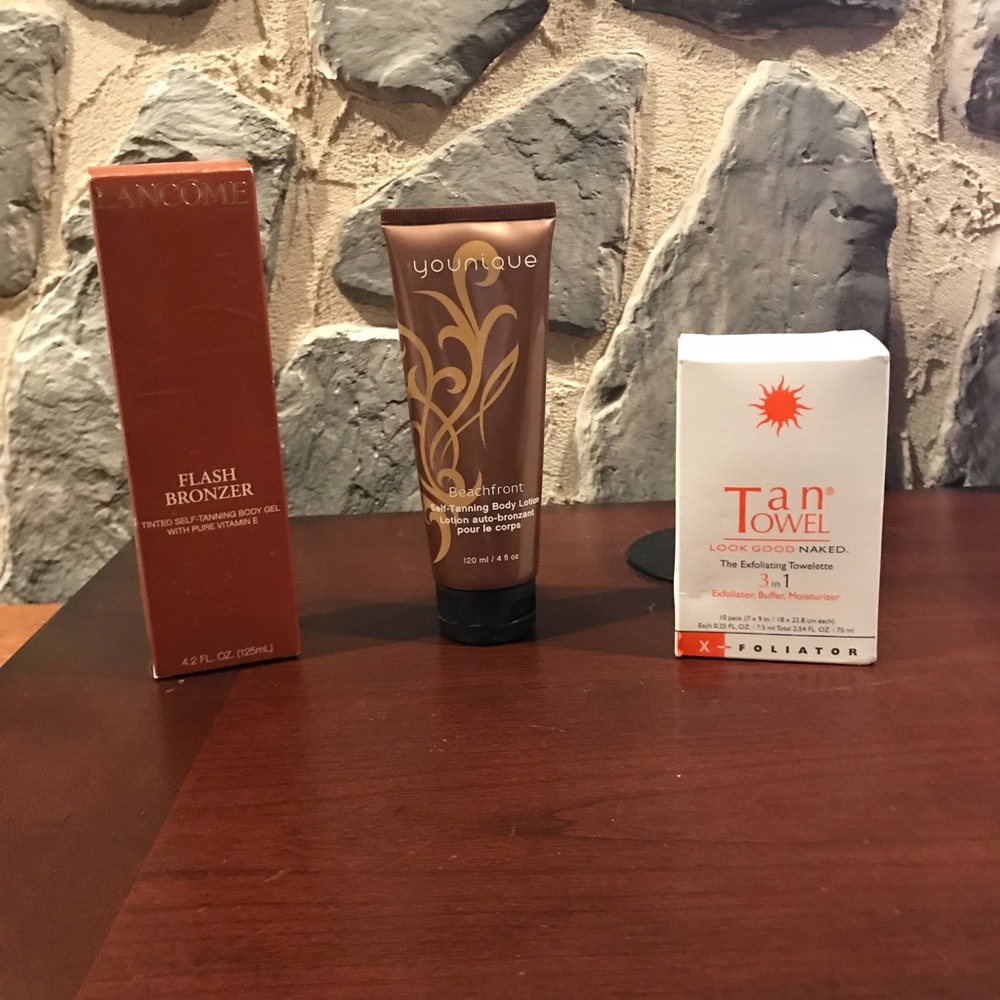 Self tanning lot Lancôme tan towel younique